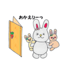 まえむきウサギ（個別スタンプ：24）