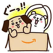 アマゾンポチ×こっころコラボスタンプの画像