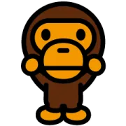 A BATHING APE®公式スタンプの画像