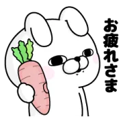 [無料LINEスタンプ] うさぎ100％×デル・テクノロジーズ