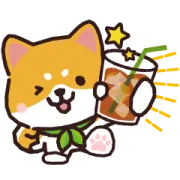 [無料LINEスタンプ] ティーライフの看板犬「ラッキー」