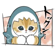 [無料LINEスタンプ] サメにゃん ＆ LINEマンガ