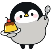 [無料LINEスタンプ] 心くばりペンギン×LINEポケットマネー