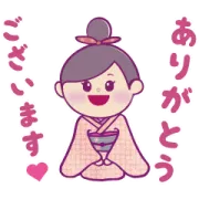 [無料LINEスタンプ] 着物の鈴ちゃん