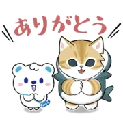 [無料LINEスタンプ] うえたん×サメにゃん コラボスタンプ