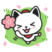 [無料LINEスタンプ] 出前にゃんスタンプ～春～