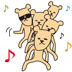 [LINEスタンプ] くまっこジョンソン