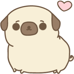 [LINEスタンプ] What The Pug