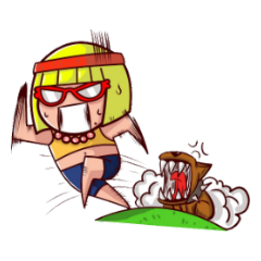 [LINEスタンプ] The Busy Day of Mali and Padthai