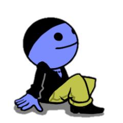 [LINEスタンプ] blue ego