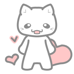 [LINEスタンプ] 仲良くなりたい！ - 猫 -