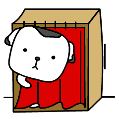 [LINEスタンプ] The Dog in the Box (English version)