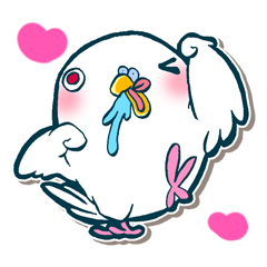 [LINEスタンプ] 白いインコのギョロちゃん