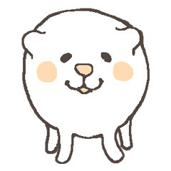 [LINEスタンプ] 丸くて動く「しろころ」