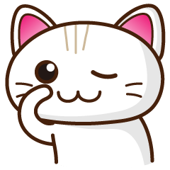 [LINEスタンプ] 白ねこファビさん