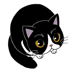 [LINEスタンプ] パンダねこのミンクちゃん(日本語版)