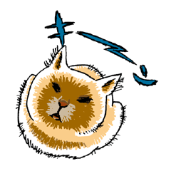 [LINEスタンプ] 猫の香箱座り