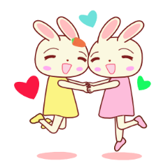 [LINEスタンプ] うさぎこちゃん