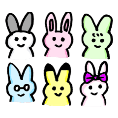 [LINEスタンプ] やさしいウサギ