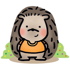 [LINEスタンプ] Chubby the hedgehog