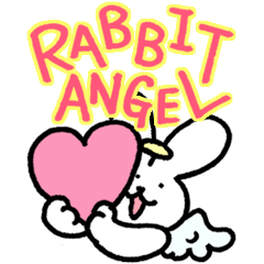 [LINEスタンプ] うさぎの天使