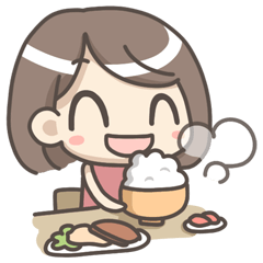 [LINEスタンプ] Gululu's delicious vegetarian food