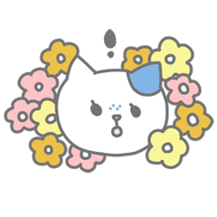 [LINEスタンプ] そばかすにゃんことさみしがりうさちゃん