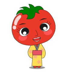 [LINEスタンプ] トマト小町 ～野菜江戸時代シリーズ第2弾