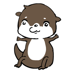 [LINEスタンプ] カワウソ