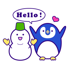 [LINEスタンプ] ハロー！ペンギンさん！