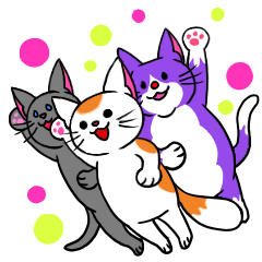 [LINEスタンプ] ニャー3s