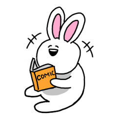 [LINEスタンプ] Acchan of rabbit English version