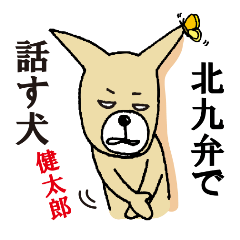 [LINEスタンプ] 北九州弁で話す犬 健太郎
