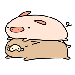 [LINEスタンプ] My Brother's Pigの画像（メイン）