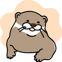 [LINEスタンプ] カワウソ