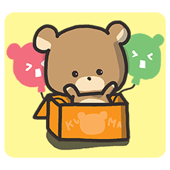 [LINEスタンプ] くまのふうせん屋さん