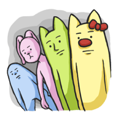 [LINEスタンプ] 素朴な未確認生物たち