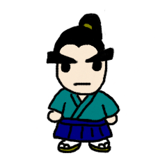 [LINEスタンプ] 侍：小次郎＆小太郎