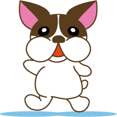 [LINEスタンプ] ブルくんの一日