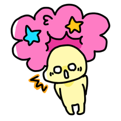 [LINEスタンプ] アフロ男