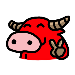 [LINEスタンプ] Red Buffalo