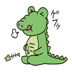 [LINEスタンプ] ワニ太