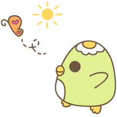 [LINEスタンプ] 緑のペンギン