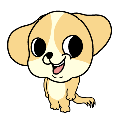[LINEスタンプ] 色々な表情のコミカルな犬のキャラクター