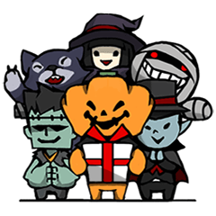 [LINEスタンプ] ハロウィンタウンの愉快な仲間たち