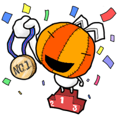 [LINEスタンプ] pumpkin rabbit