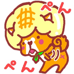 [LINEスタンプ] 菓子ぱん犬