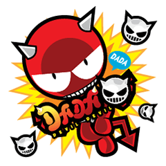 [LINEスタンプ] DADA Devil Devil