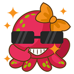 [LINEスタンプ] キュートなタコのオリ