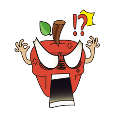 [LINEスタンプ] Bizarre Apple